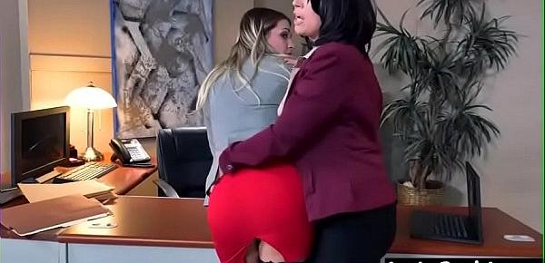  Naughty Horny Lesbians (eva&jenna) Punishing Each Other With Dildos  video-17